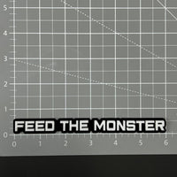1PC FEED THE MONSTER 3D Acrylic Badge - Car Truck Emblem Fender Sticker