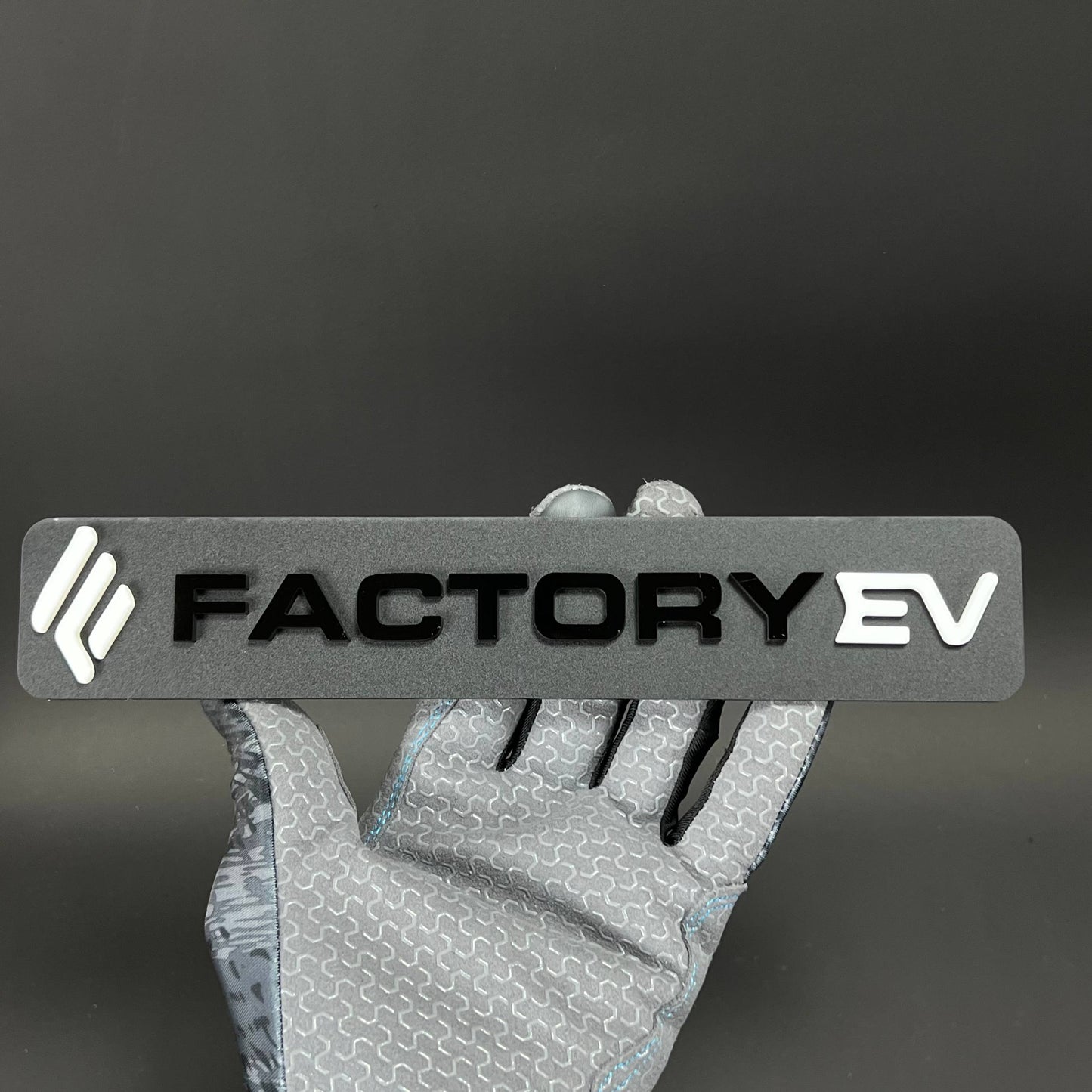 1PC FACTORY EV 3D Acrylic Badge - Car Truck Emblem Fender Tailgate Trunk Sticker