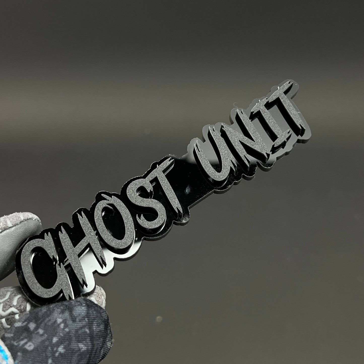 1PC GHOST UNIT 3D Acrylic Badge - Car Truck Emblem Fender Tailgate Trunk Sticker