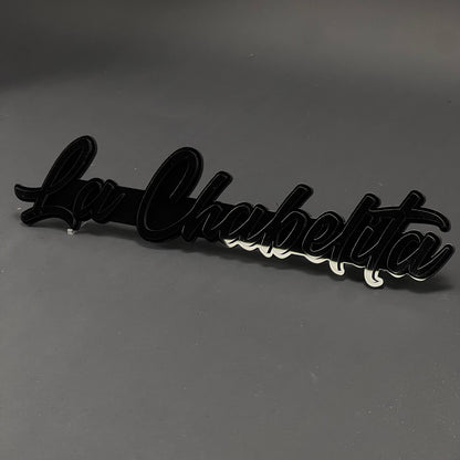 1PC La Chabelita 3D Acrylic Badge - Car Truck Emblem Fender Sticker