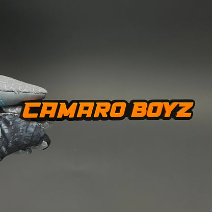 1PC CAMARO BOYZ 3D Acrylic Badge - Car Truck Emblem Fender Sticker