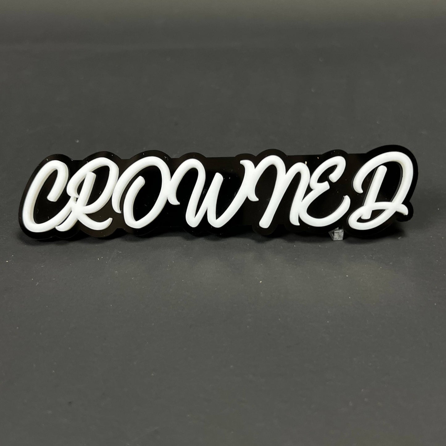 1PC CROWNED 3D Acrylic Badge - Car Truck Emblem Fender Tailgate Trunk Sticker