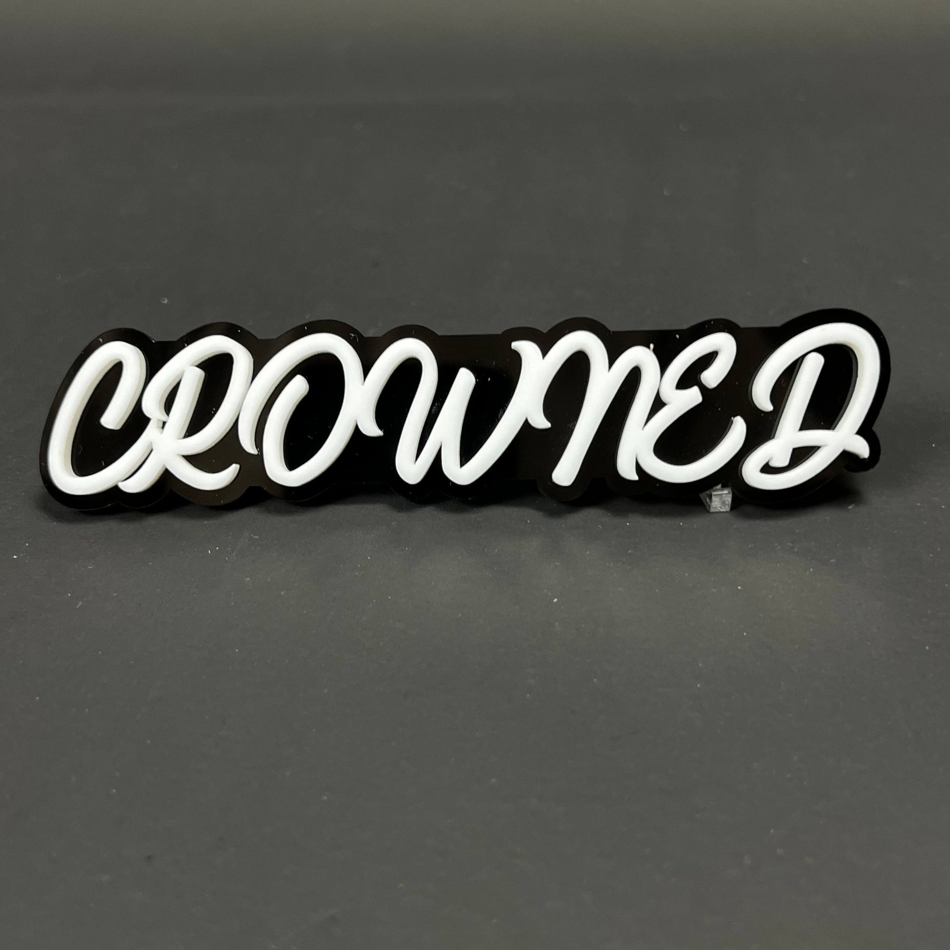 1PC CROWNED 3D Acrylic Badge - Car Truck Emblem Fender Tailgate Trunk Sticker