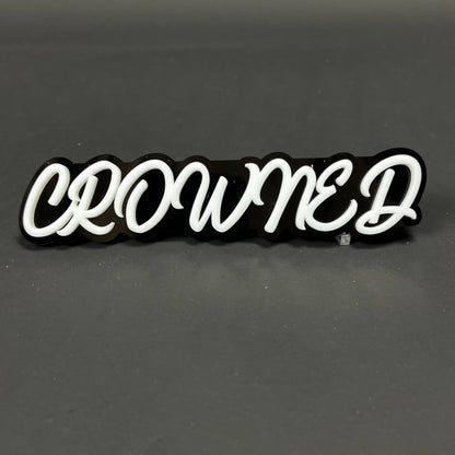 1PC CROWNED 3D Acrylic Badge - Car Truck Emblem Fender Tailgate Trunk Sticker