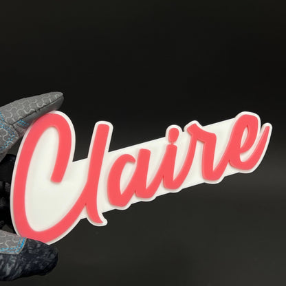 1PC Claire 3D Acrylic Badge - Car Truck Emblem Fender Tailgate Trunk Sticker