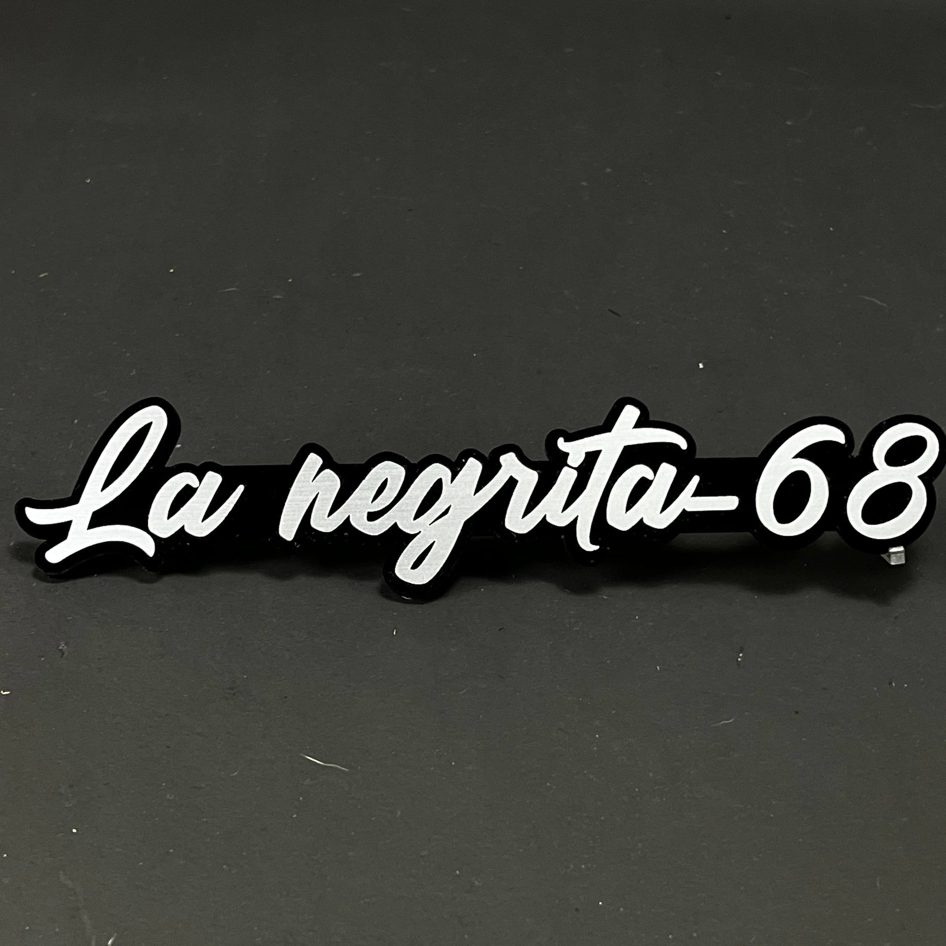 1PC La negrita-68 3D Acrylic Badge - Car Truck Emblem Fender Sticker