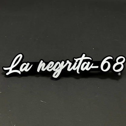 1PC La negrita-68 3D Acrylic Badge - Car Truck Emblem Fender Sticker
