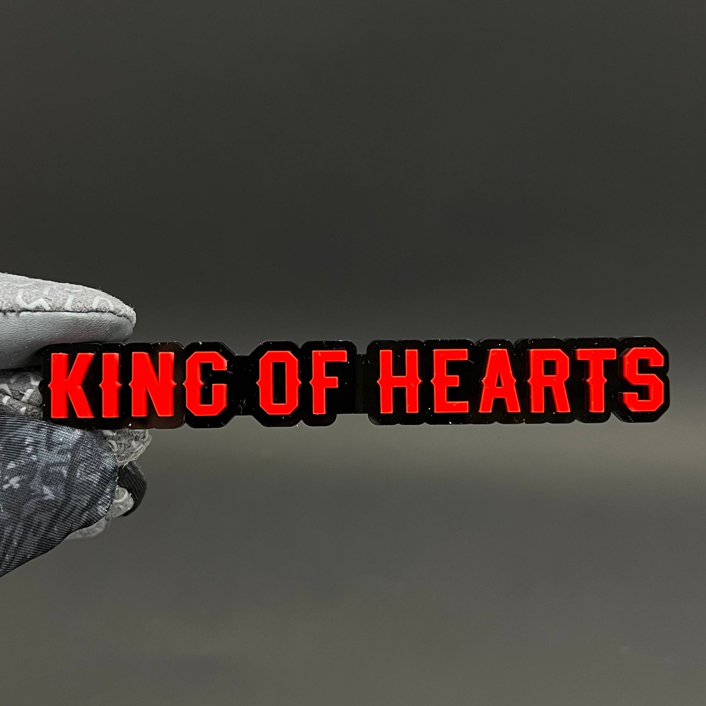 1PC KING OF HEARTS 3D Acrylic Badge - Car Truck Emblem Fender Sticker