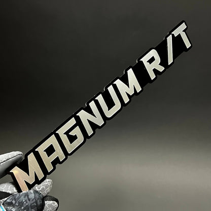 1PC MAGNUM R/T 3D Acrylic Badge - Car Truck Emblem Fender Tailgate Trunk Sticker