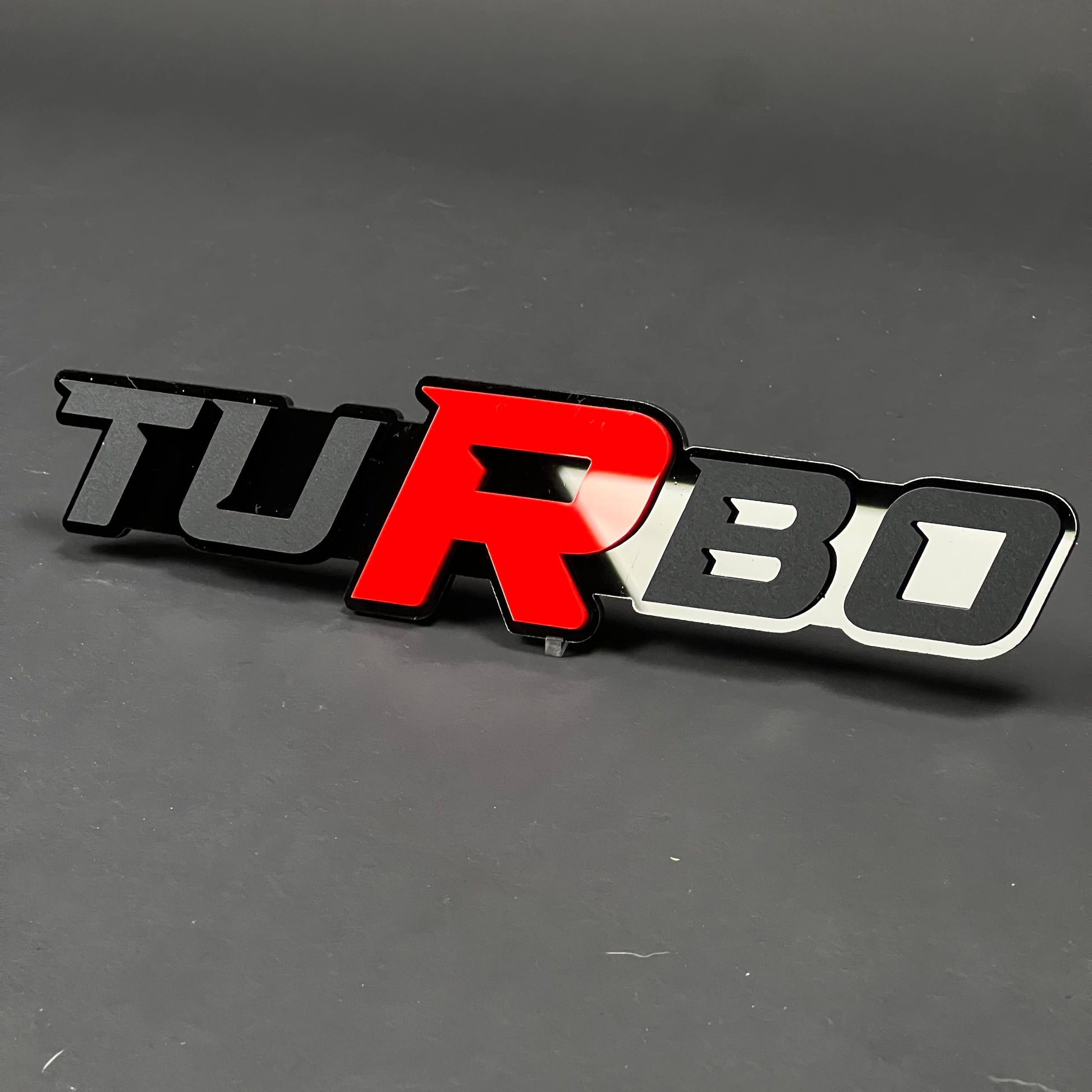 1PC TURBO 3D Acrylic Badge - Car Truck Emblem Fender Tailgate Trunk Sticker