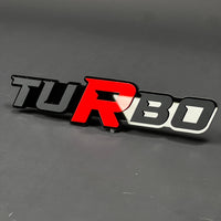 1PC TURBO 3D Acrylic Badge - Car Truck Emblem Fender Tailgate Trunk Sticker