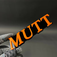 1PC MUTT 3D Acrylic Badge - Car Truck Emblem Fender Tailgate Trunk Sticker
