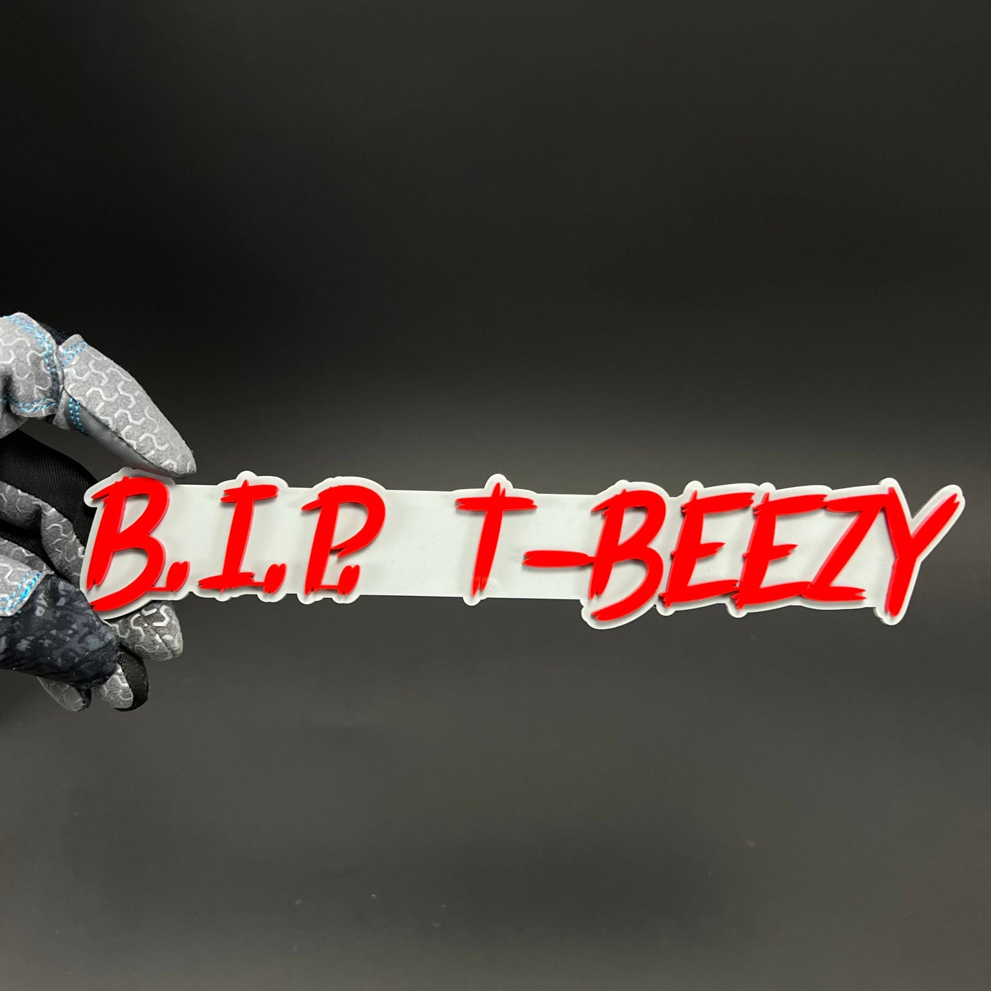 1PC B.I.P. T-BEEZY 3D Acrylic Badge - Car Truck Emblem Fender Sticker