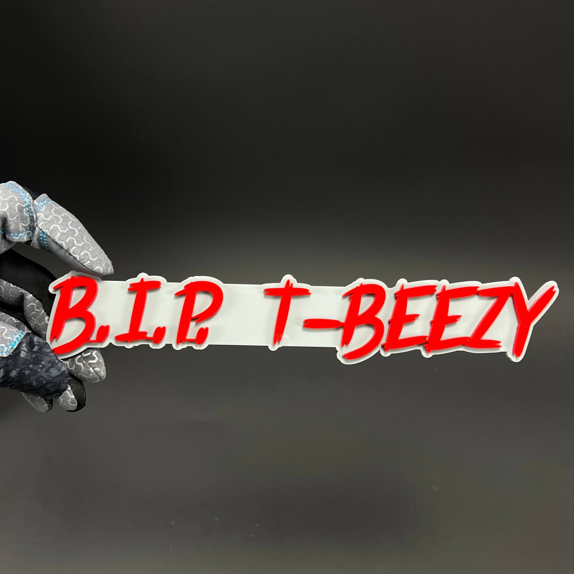 1PC B.I.P. T-BEEZY 3D Acrylic Badge - Car Truck Emblem Fender Sticker