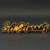 1PC SA Hornets 3D Acrylic Badge - Car Truck Emblem Fender Tailgate Trunk Sticker