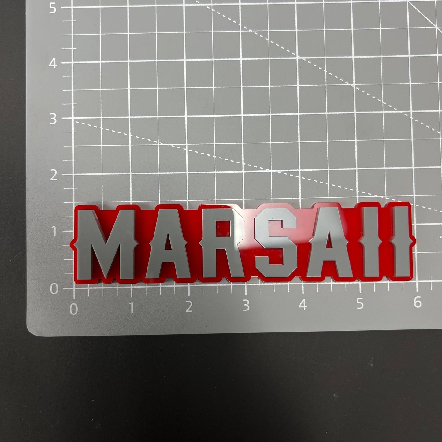 1PC MARSAII 3D Acrylic Badge - Car Truck Emblem Fender Tailgate Trunk Sticker