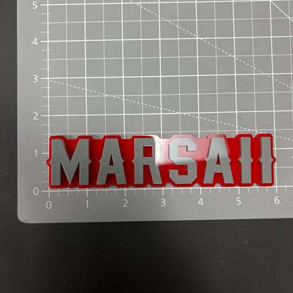 1PC MARSAII 3D Acrylic Badge - Car Truck Emblem Fender Tailgate Trunk Sticker