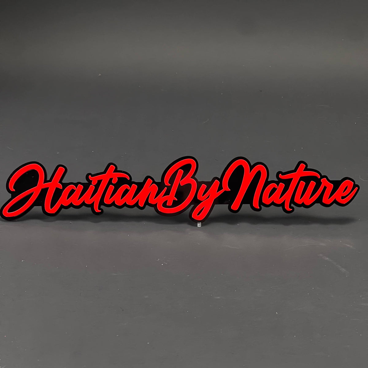 1PC HaitianByNature 3D Acrylic Badge - Car Truck Emblem Fender Sticker