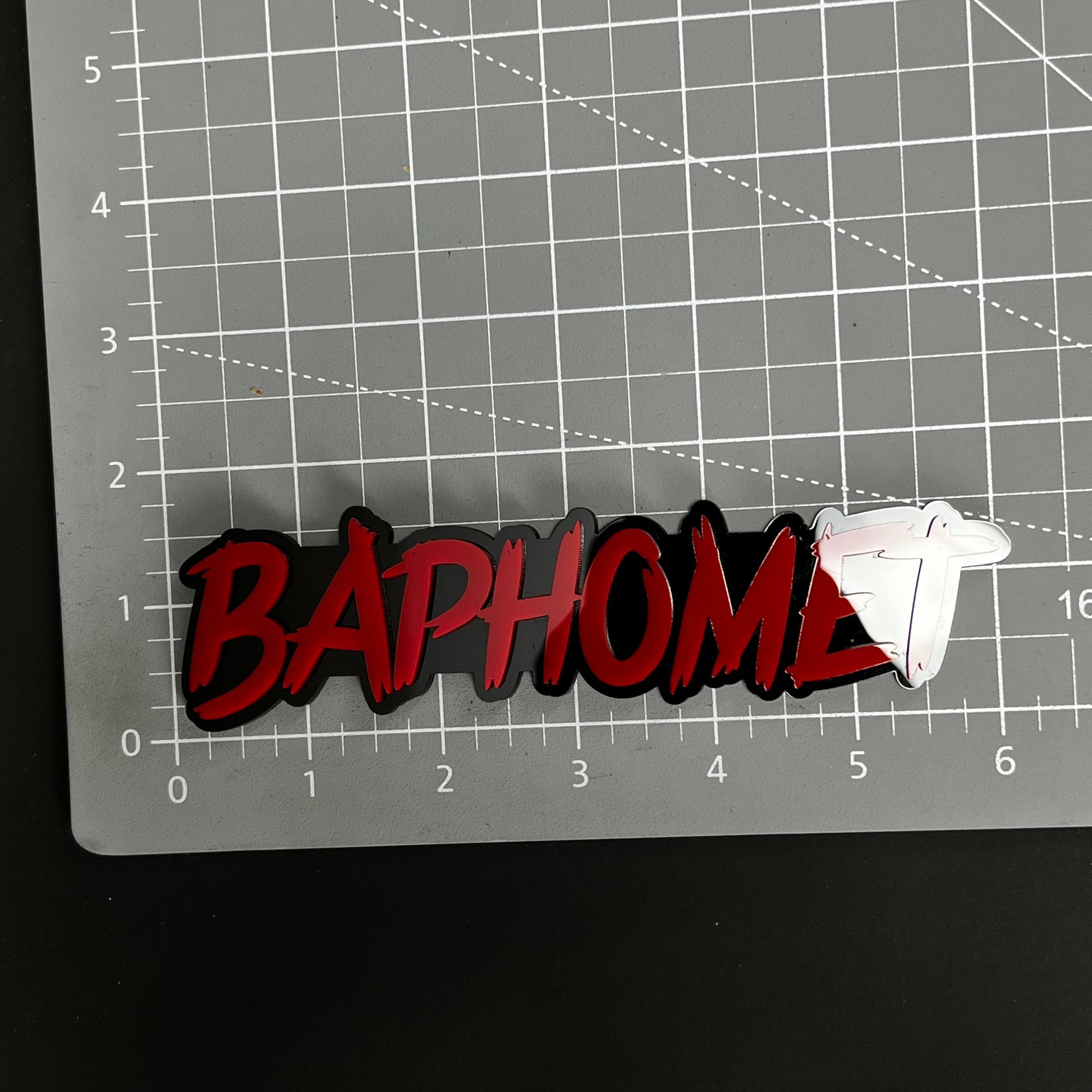 1PC BAPHOMET 3D Acrylic Badge - Car Truck Emblem Fender Tailgate Trunk Sticker