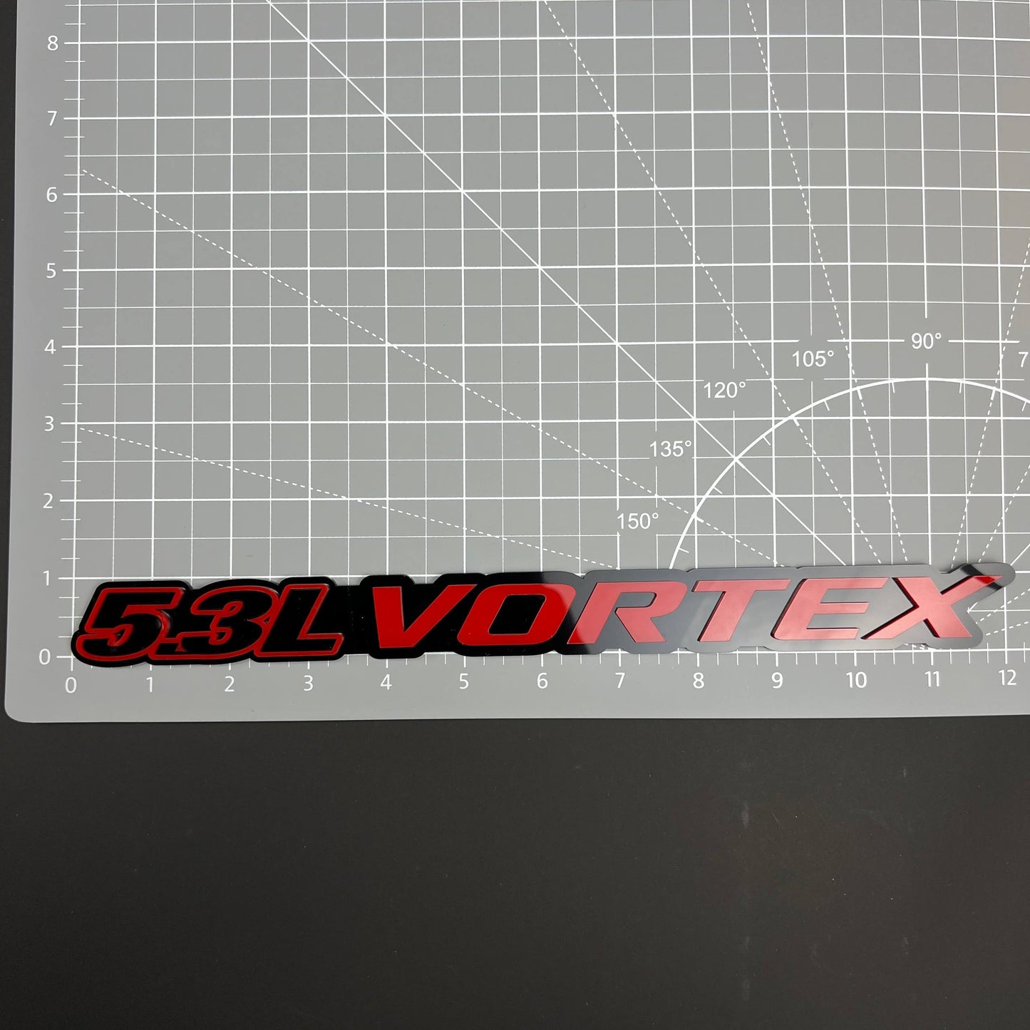 1PC 5.3L VORTEX 3D Acrylic Badge - Car Truck Emblem Fender Tailgate Trunk Sticker