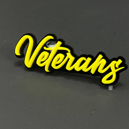 1PC Veterans 3D Acrylic Badge - Car Truck Emblem Fender Tailgate Trunk Sticker