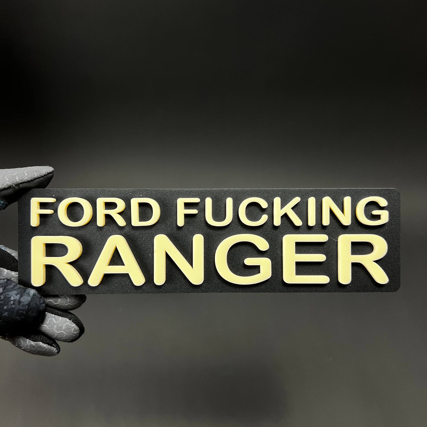 1PC FORD FUCKING RANGER 3D Acrylic Badge - Car Truck Emblem Fender Sticker