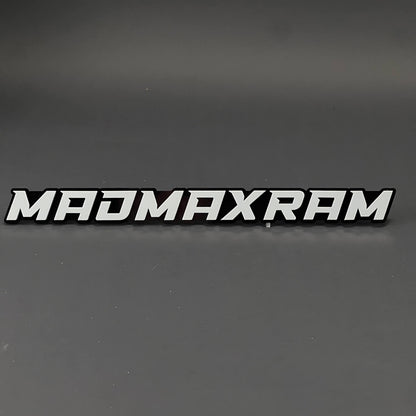 1PC MADMAXRAM 3D Acrylic Badge - Car Truck Emblem Fender Tailgate Trunk Sticker