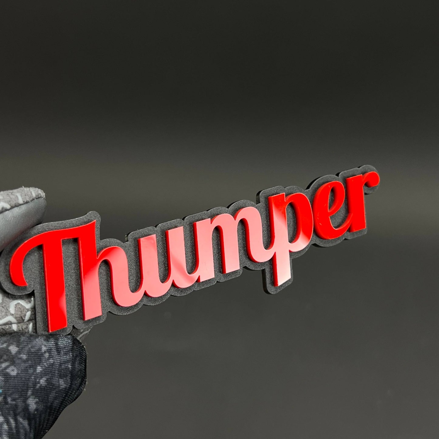1PC Thumper 3D Acrylic Badge - Car Truck Emblem Fender Tailgate Trunk Sticker