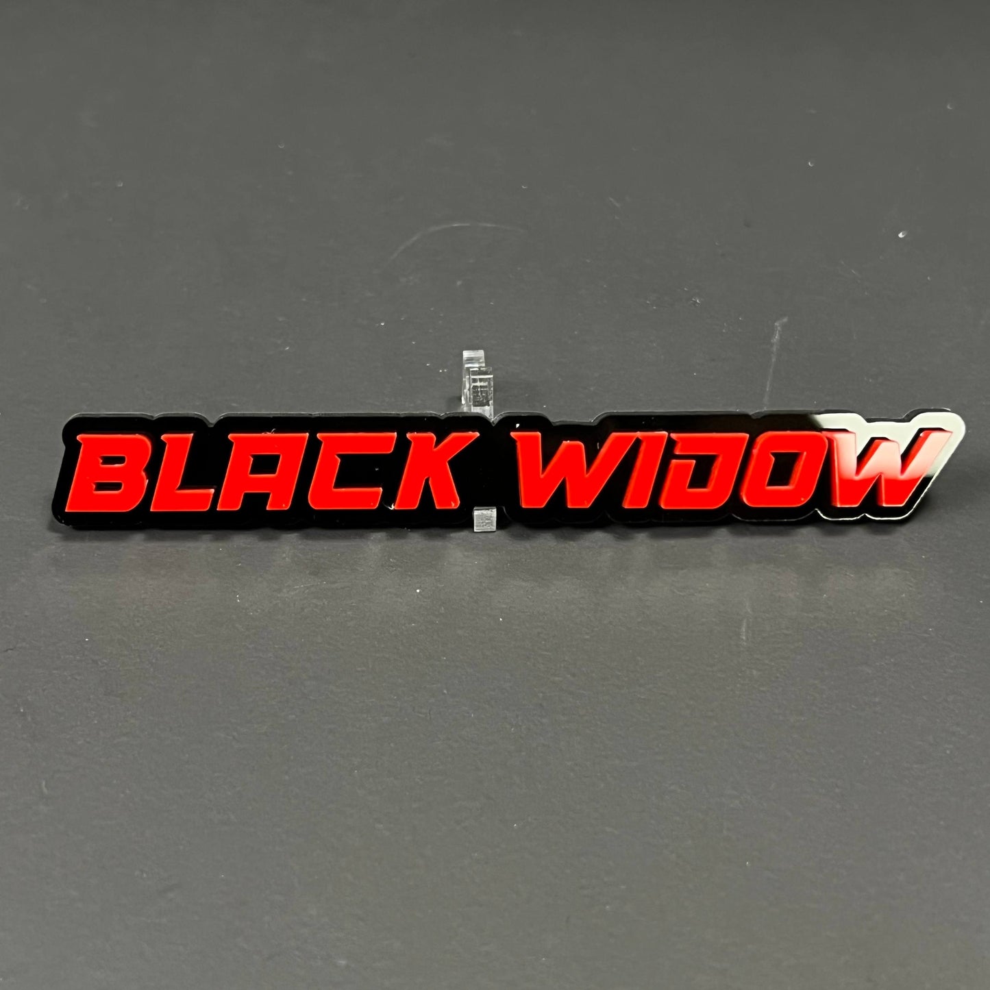 1PC BLACK WIDOW 3D Acrylic Badge - Car Truck Emblem Fender Sticker