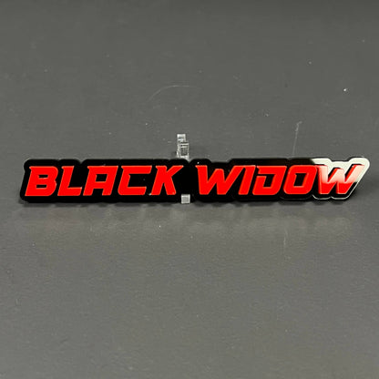 1PC BLACK WIDOW 3D Acrylic Badge - Car Truck Emblem Fender Sticker