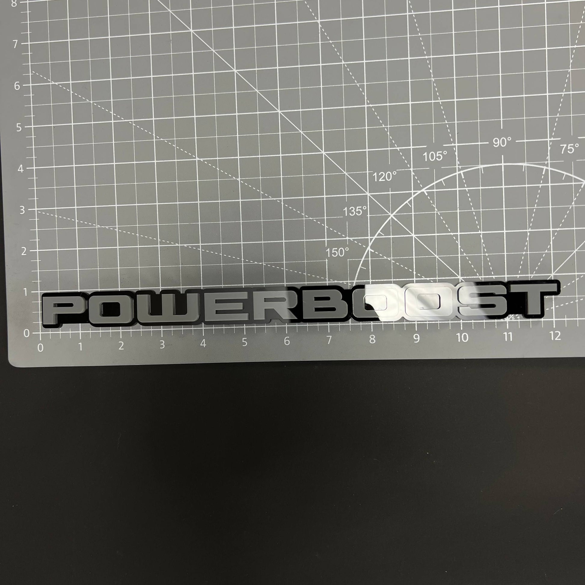 1PC POWERBOOST 3D Acrylic Badge - Car Truck Emblem Fender Tailgate Trunk Sticker