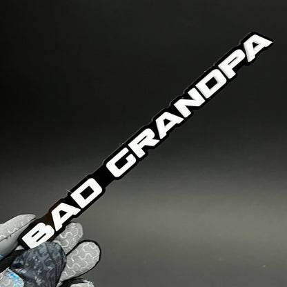 1PC BAD GRANDPA 3D Acrylic Badge - Car Truck Emblem Fender Sticker
