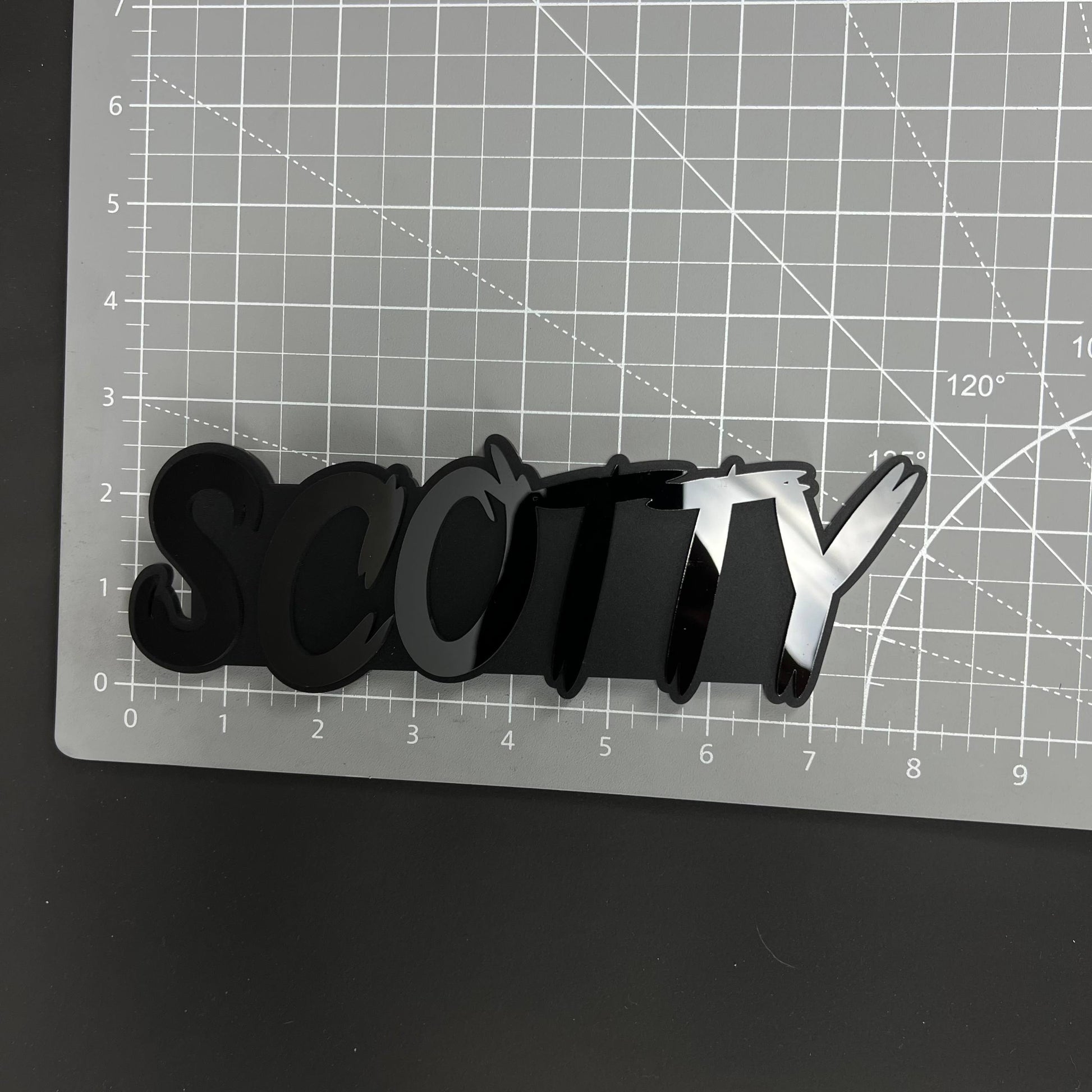 1PC SCOTTY 3D Acrylic Badge - Car Truck Emblem Fender Tailgate Trunk Sticker
