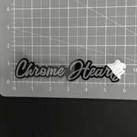 1PC Chrome Hearts 3D Acrylic Badge - Car Truck Emblem Fender Sticker