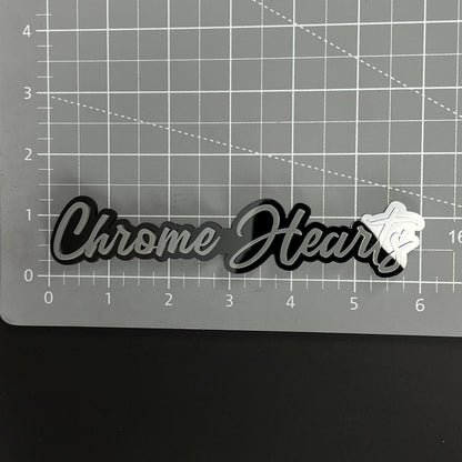 1PC Chrome Hearts 3D Acrylic Badge - Car Truck Emblem Fender Sticker