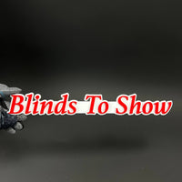 1PC Blinds To Show 3D Acrylic Badge - Car Truck Emblem Fender Sticker