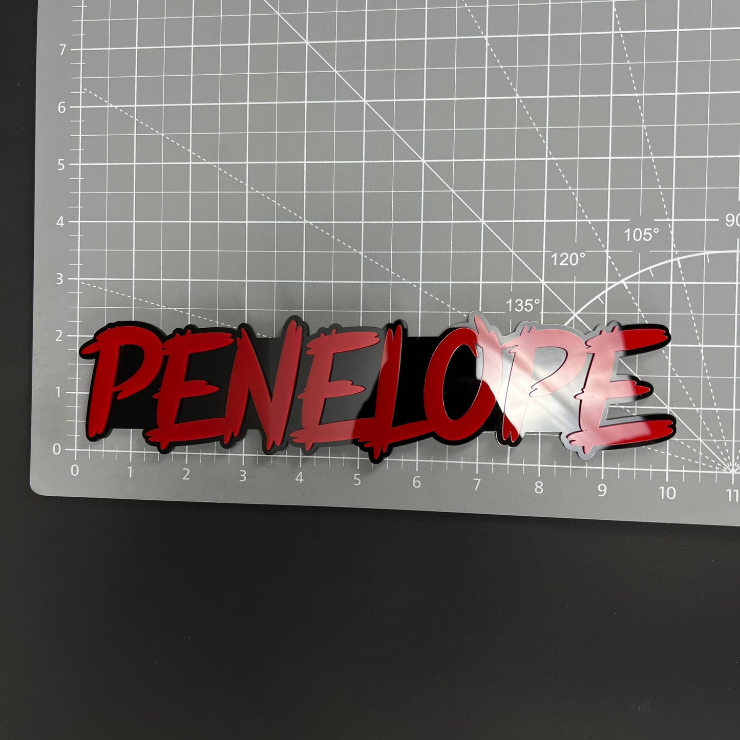 1PC PENELOPE 3D Acrylic Badge - Car Truck Emblem Fender Tailgate Trunk Sticker