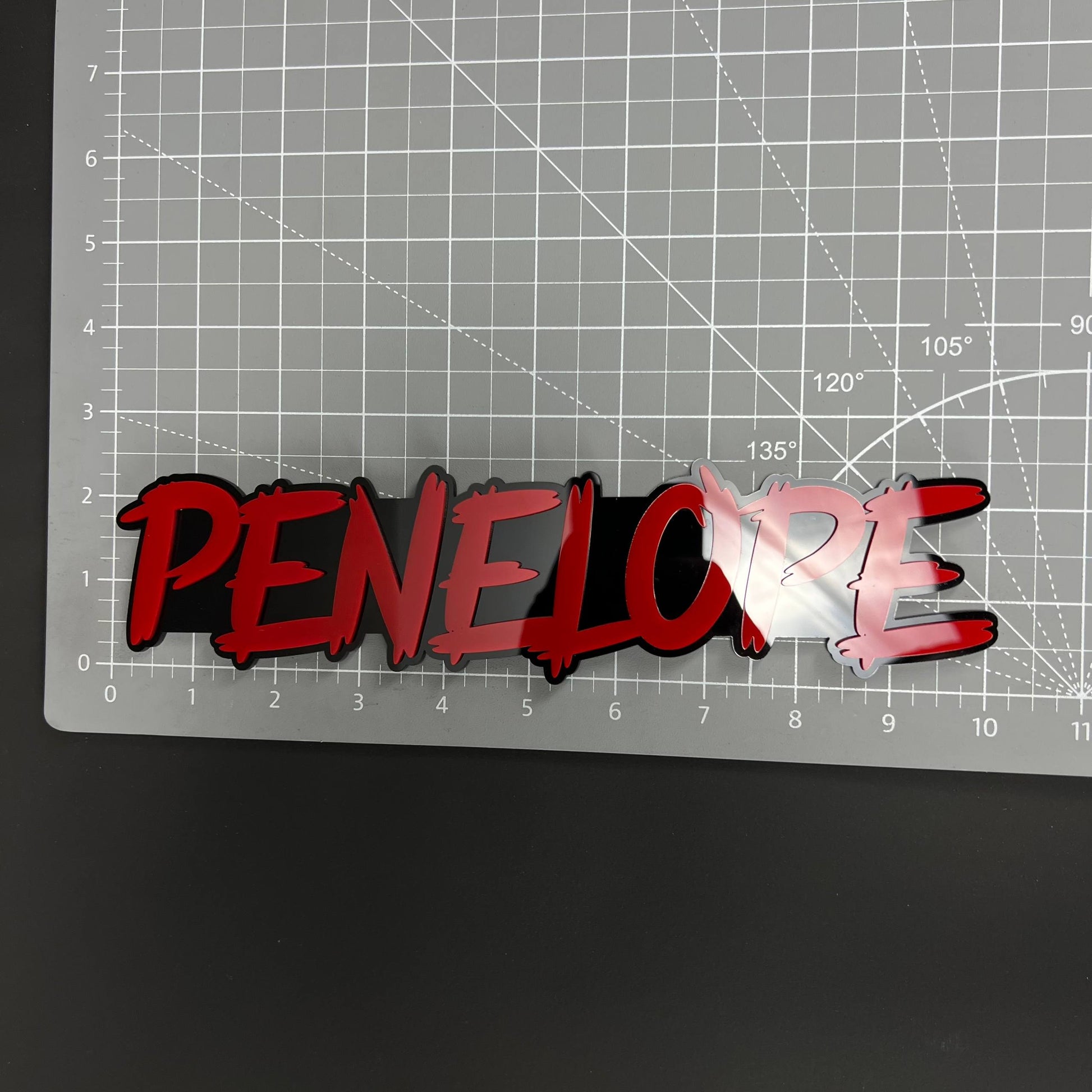 1PC PENELOPE 3D Acrylic Badge - Car Truck Emblem Fender Tailgate Trunk Sticker