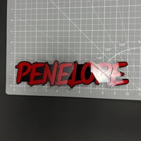 1PC PENELOPE 3D Acrylic Badge - Car Truck Emblem Fender Tailgate Trunk Sticker