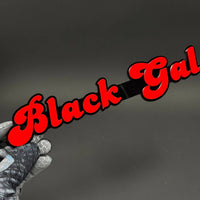 1PC Black Gal 3D Acrylic Badge - Car Truck Emblem Fender Tailgate Trunk Sticker