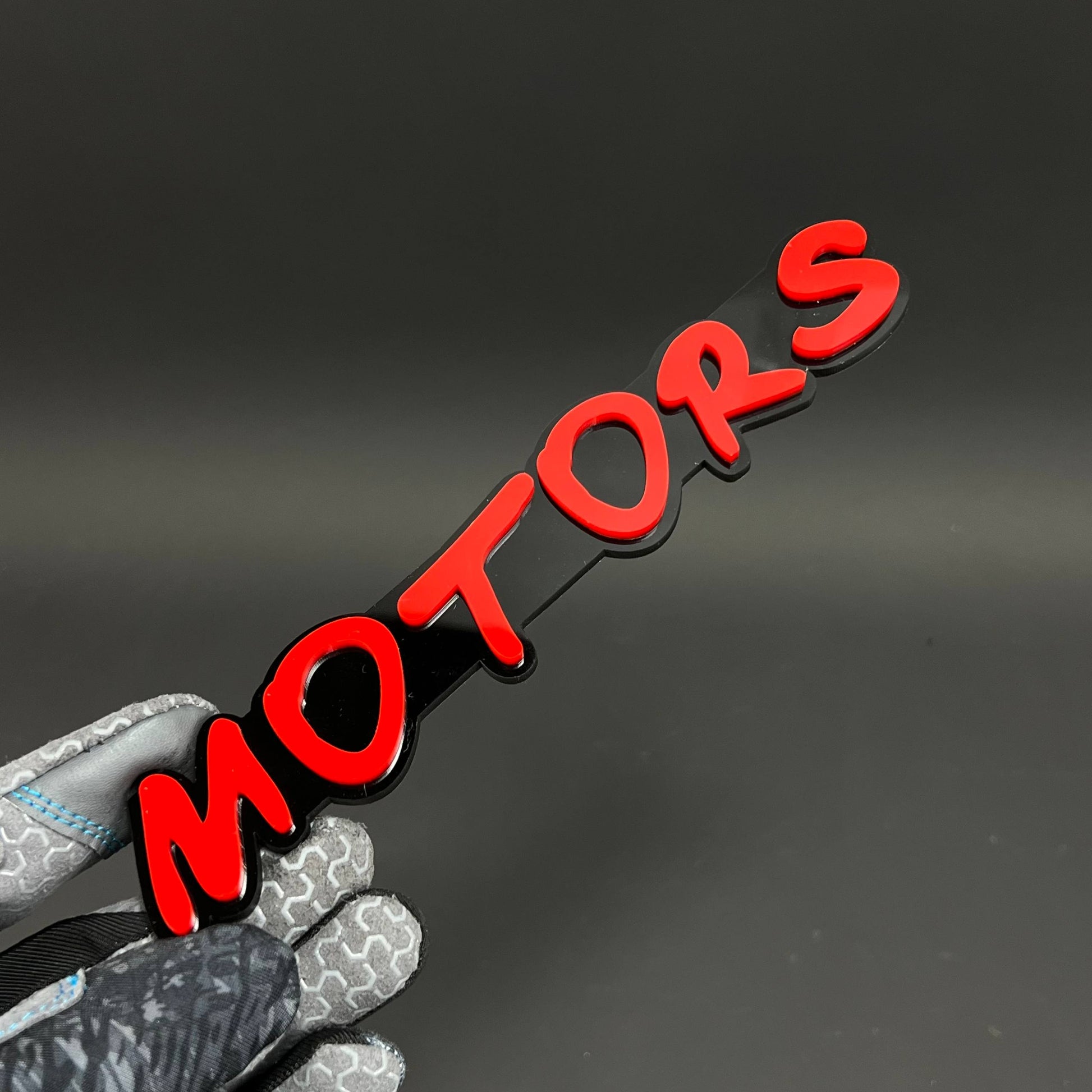 1PC MOTORS 3D Acrylic Badge - Car Truck Emblem Fender Tailgate Trunk Sticker