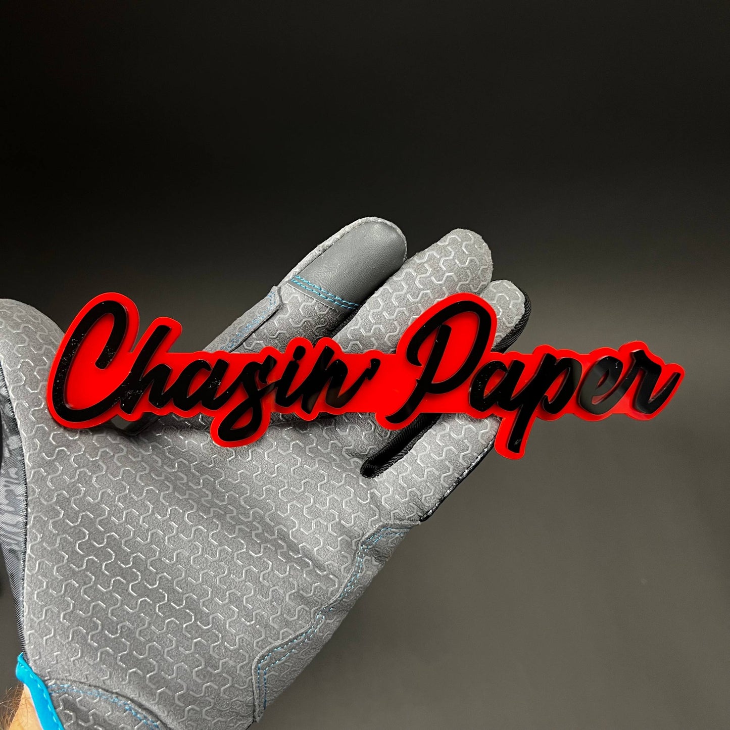 1PC Chasin Paper 3D Acrylic Badge - Car Truck Emblem Fender Sticker