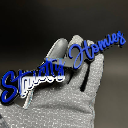 1PC Strictly Homies 3D Acrylic Badge - Car Truck Emblem Fender Sticker