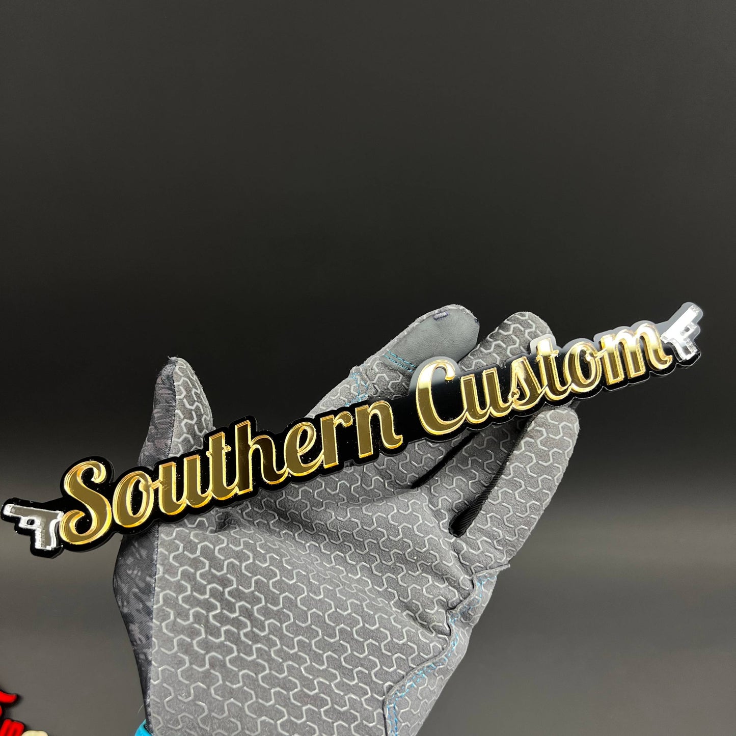 1PC Southern Custom 3D Acrylic Badge - Car Truck Emblem Fender Tailgate Trunk Sticker