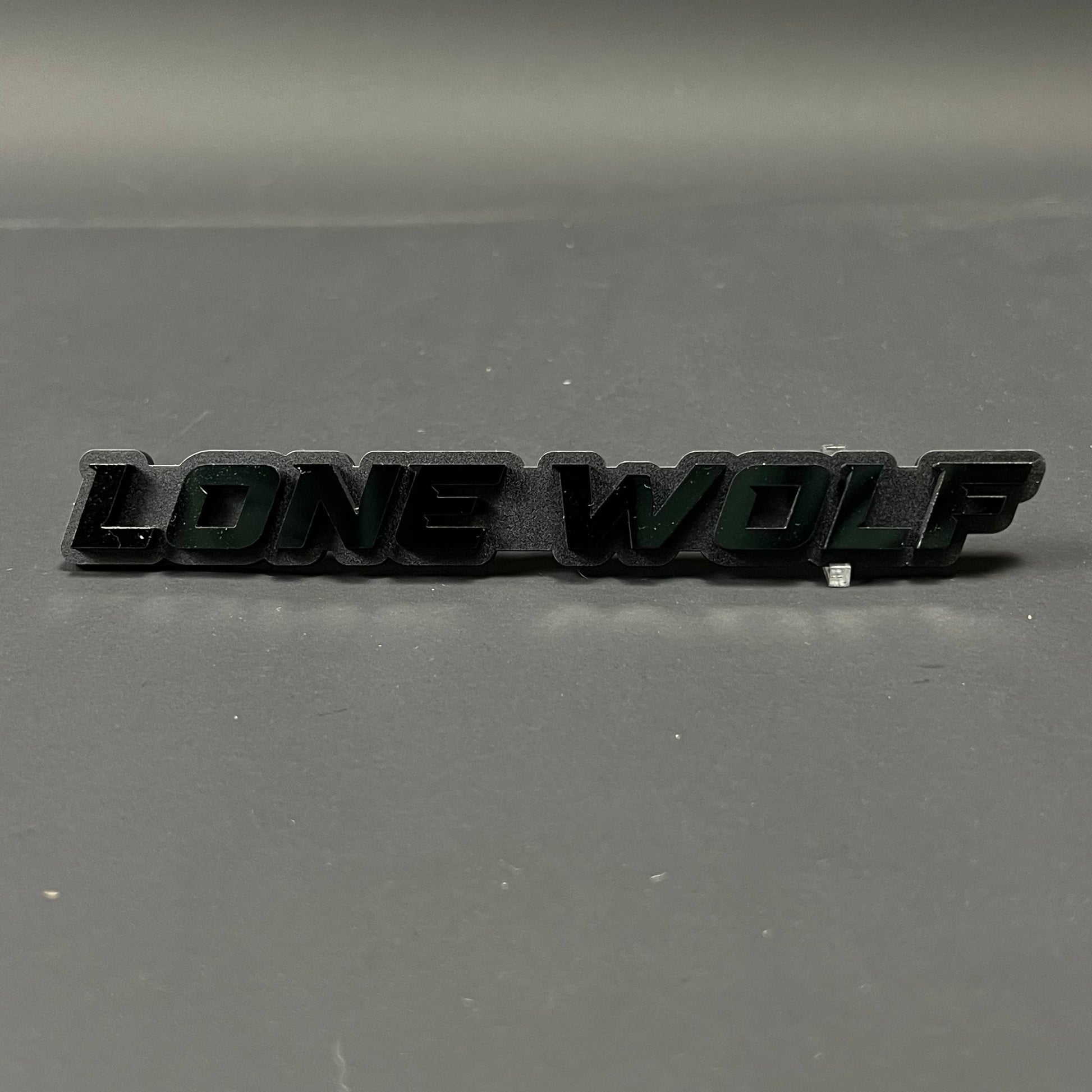 1PC LONE WOLF 3D Acrylic Badge - Car Truck Emblem Fender Tailgate Trunk Sticker