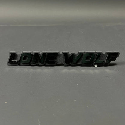 1PC LONE WOLF 3D Acrylic Badge - Car Truck Emblem Fender Tailgate Trunk Sticker