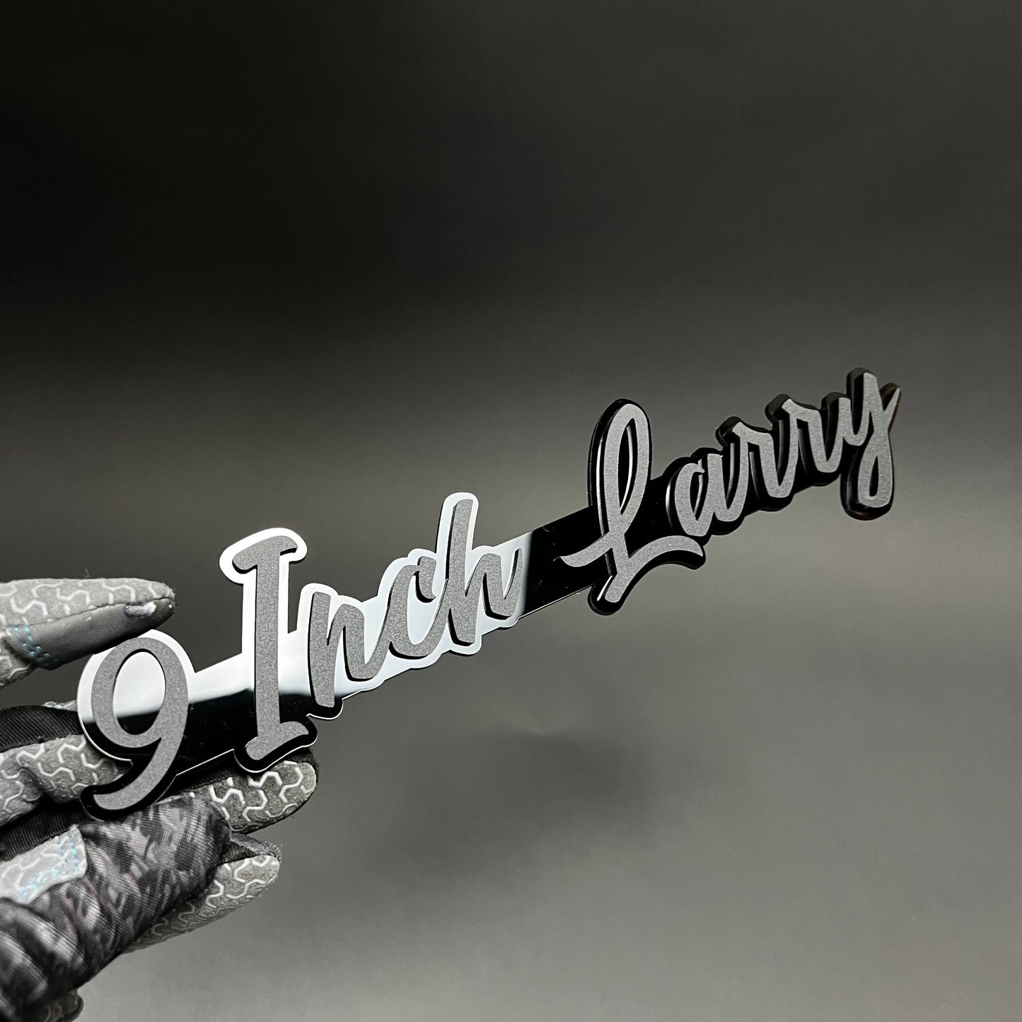 1PC 9 Inch Larry 3D Acrylic Badge - Car Truck Emblem Fender Sticker