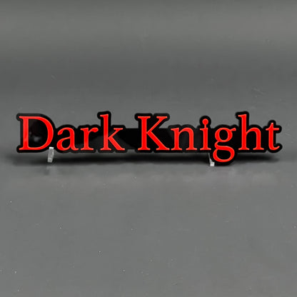 1PC Dark Knight 3D Acrylic Badge - Car Truck Emblem Fender Sticker