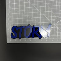 1PC STORM 3D Acrylic Badge - Car Truck Emblem Fender Tailgate Trunk Sticker