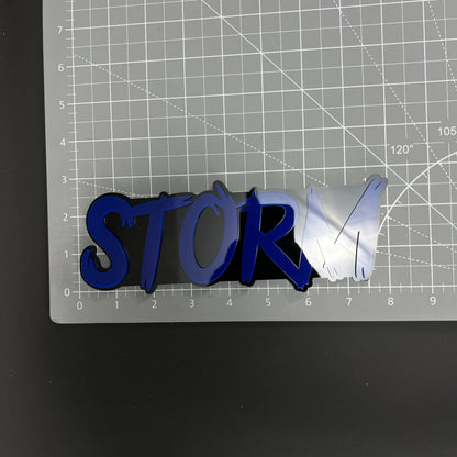 1PC STORM 3D Acrylic Badge - Car Truck Emblem Fender Tailgate Trunk Sticker